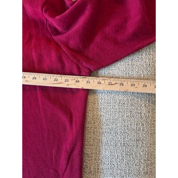 Studio Collection Women Red Sweater Black Velvet Trim Tie Plus Size 2X - Picture 7 of 8